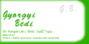 gyorgyi bedi business card